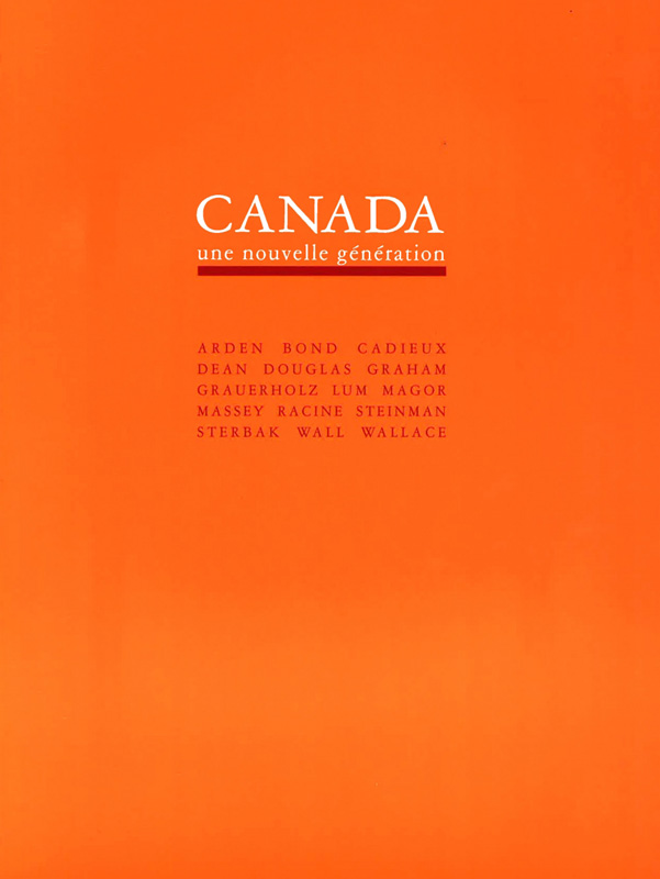 Frac des Pays de la Loire Catalogue d'exposition Canada 1993