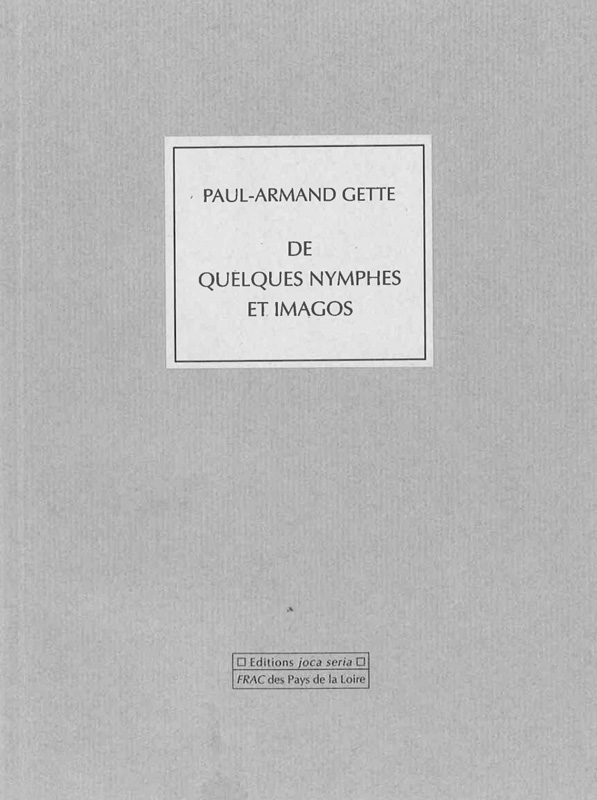 Frac des Pays de la Loire Catalogue d'exposition Paul-Armand Gette 1993