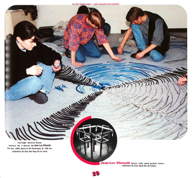 Frac des Pays de la Loire Catalogue d'exposition "Des élèves à l'oeuvre" 1996